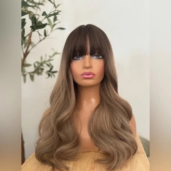 Balayage Soft Medium Blonde Wavy Wig for daily used - Classic Wig Cap NWT - Picture 6 of 6